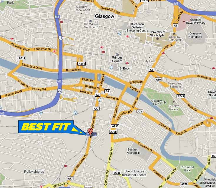Light Commercial Diagnostics and Servicing - Our Glasgow Service Site  is located just off the M8, a few minutes from the city centre on the main road on the South side of Glasgow.